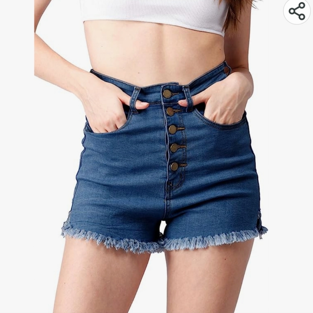 Haola Womens Stretchy Denim Shorts size Medium